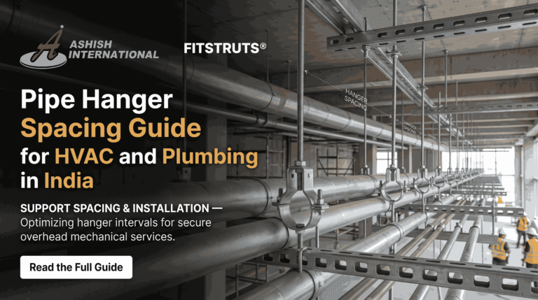 pipe hanger spacing guide HVAC plumbing India